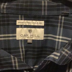 Oak Hill Men’s Drew Shirt Size 4XLT Navy blue/Greene